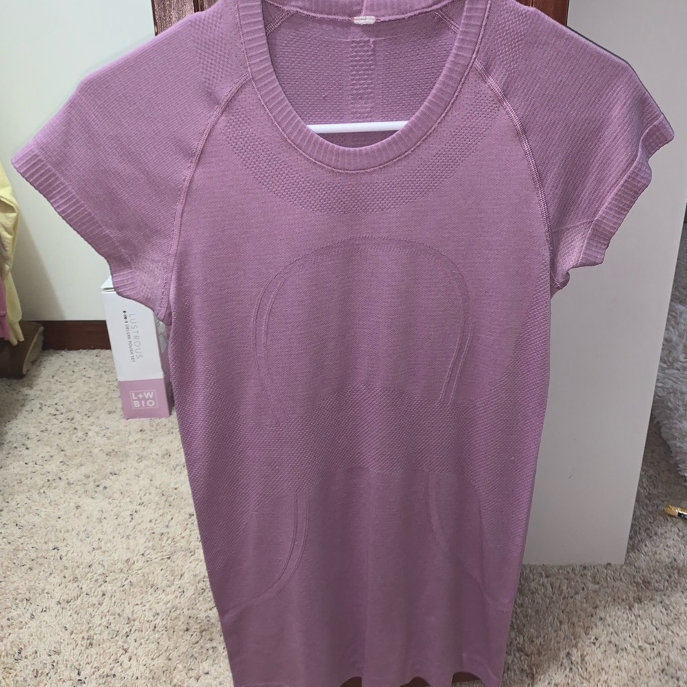 purple swiftly tech top from lululemon